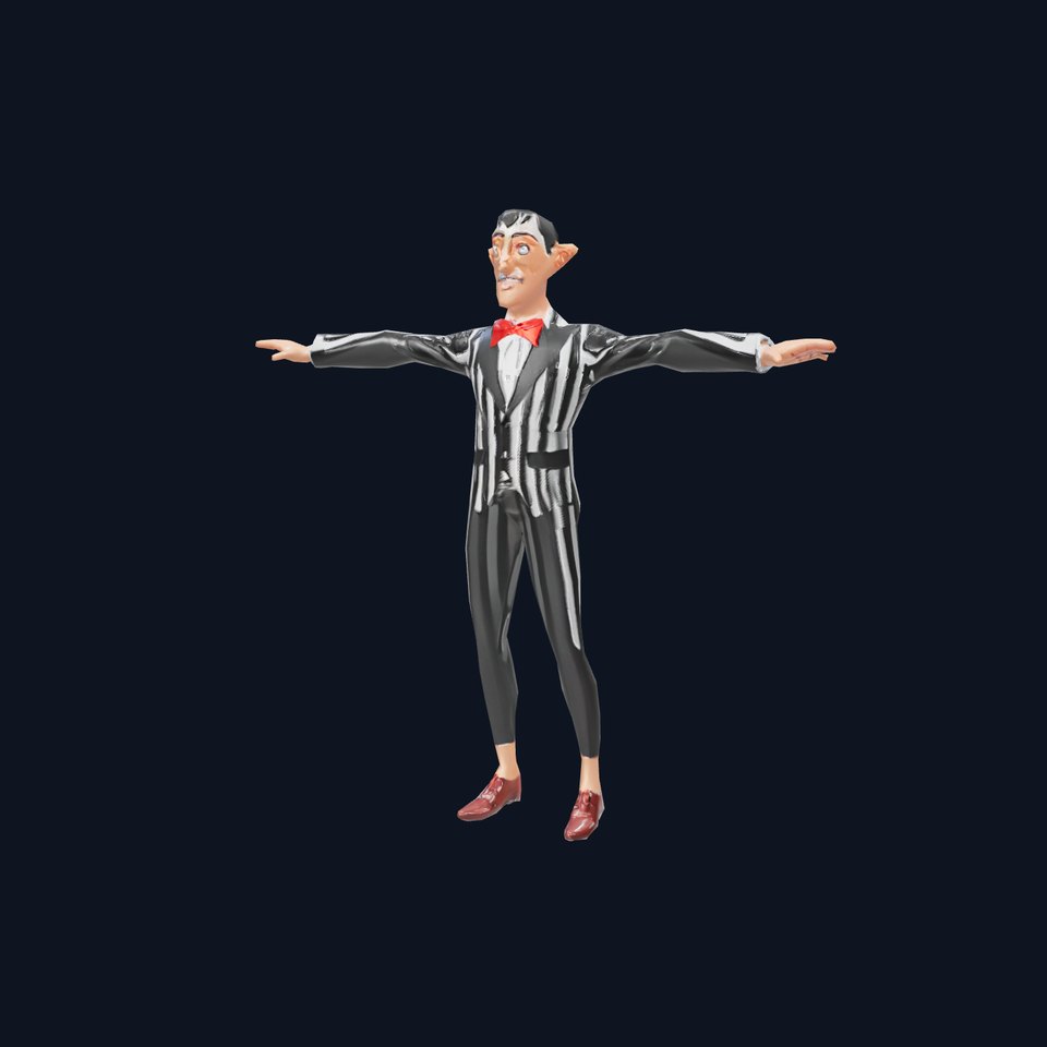 Striped Suit Character model pack